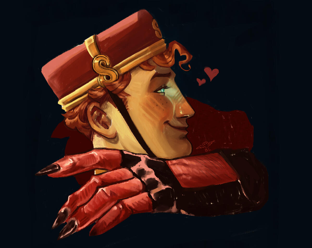 fanart: a silly doorman painting